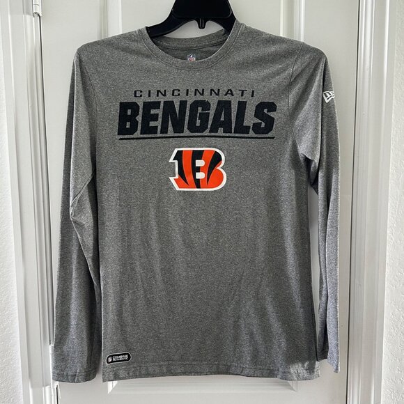 NFL Cincinnati Bengals Gray Long-Sleeve Shirt By New Era Combine Authentic Size - Picture 1 of 6